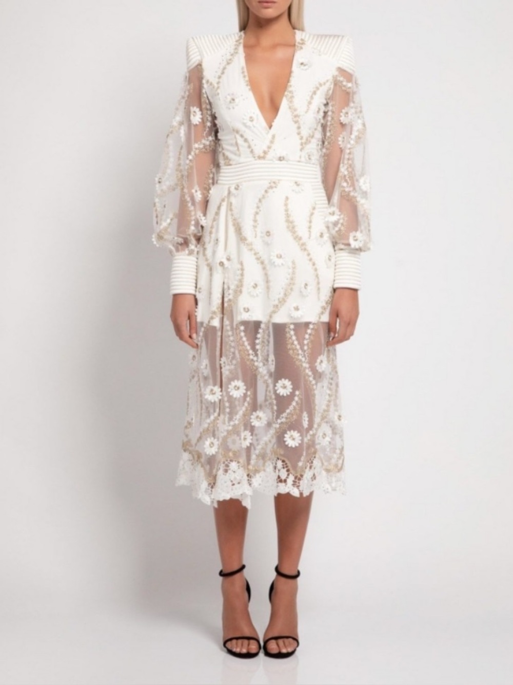 NWT Zhivago White Rabbit Dress Size AU 10/US 6